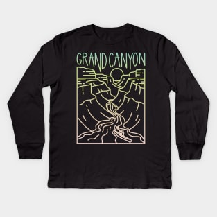 Grand Canyon - Rim to Rim hike - USA T-Shirt Kids Long Sleeve T-Shirt